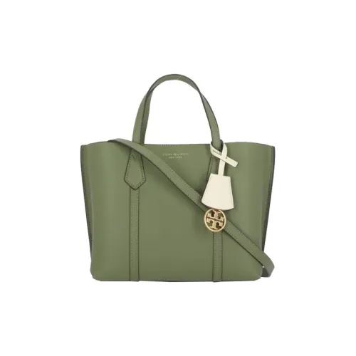 TORY BURCH Perry Кожа Тоут Сумка Сумка для покупок Сумка через плечо Сумка Маленькая Женская Травяной зеленый