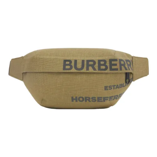 Burberry Horseferry Нейлоновая Сумка через плечо Sling Бананка Мужская Темно-зеленый мох