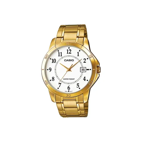 CASIO Standard Series Кварцевый механизм Часы Мужские Белый циферблат MTP V004G 7B
