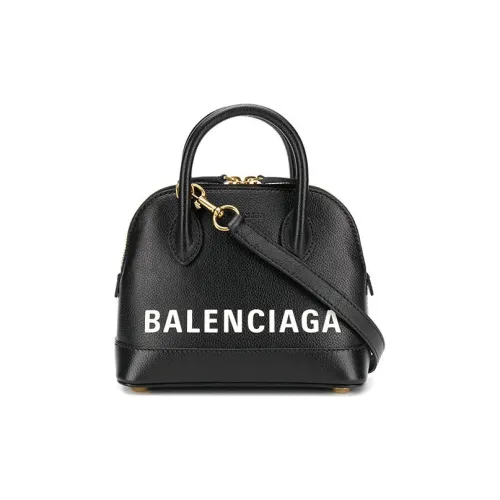 Balenciaga Ville Коровья кожа Рюкзак Сумка через плечо Стандартная Женская Черная