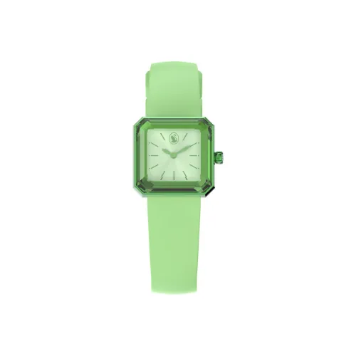 Swarovski Collection III Коллекция Наручные часы Кварцевый механизм Силиконовый ремешок 25 мм Зеленый циферблат Женские часы 5624379