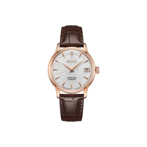 SEIKO Автоматический Механический Механизм Женские Часы серии Presage 33,75 мм*11,29 мм Белый
