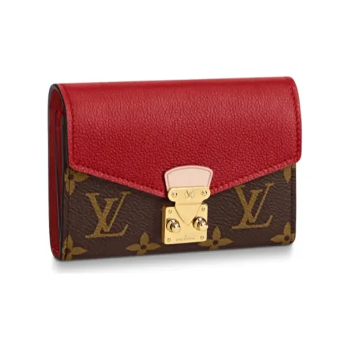 LOUIS VUITTON Pallas Кошелек из коровьей кожи женский красный