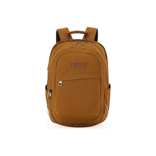 NATIONAL GEOGRAPHIC Ткань Рюкзак Стандартный Унисекс Коричневый Желтый