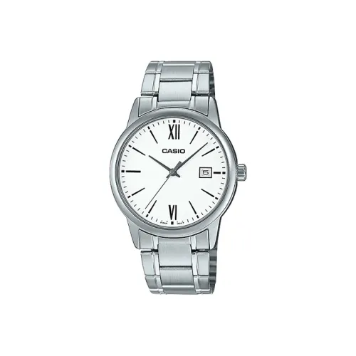 CASIO DRESS Collection Кварцевый механизм ремешок из нержавеющей стали мужские часы серебристый циферблат