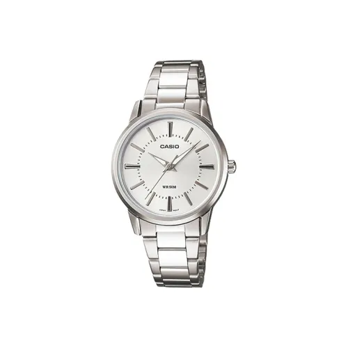 CASIO Standard Series Кварцевый механизм часы с ремешком из нержавеющей стали женские часы белый циферблат