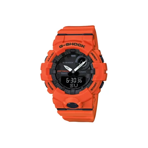CASIO SQUAD Коллекция G SHOCK Collection Кварцевый механизм Часы Мужские Черный циферблат GBA 800 4A