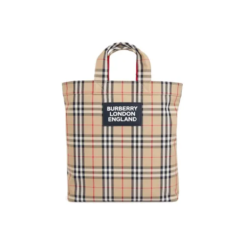 Burberry Винтаж Ткань Тоут Сумка Сумка для покупок Сумка через плечо Сумка Мужская Архивный Бежевый