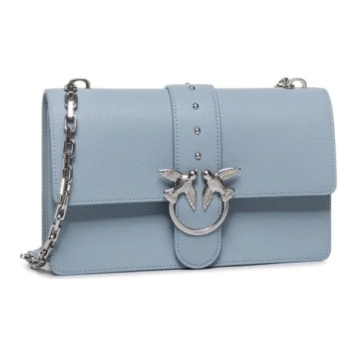 PINKO Телячья кожа Swallow Сумка Сумка через плечо Женская Синие Серые