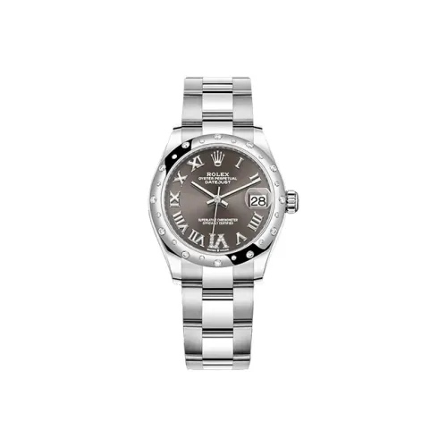 ROLEX Oyster Perpetual Datejust Коллекция Автоматический Механический Механизм Унисекс Часы 31 мм Серый Циферблат