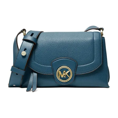 MICHAEL KORS MICHAEL KORS Luggage Collection Коровья кожа Сумка через плечо Женская Синяя