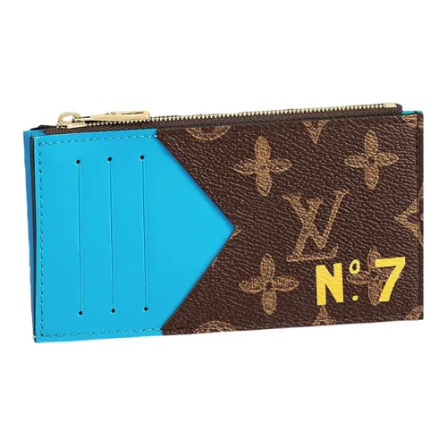 LOUIS VUITTON Tribute To Virgil Покрытый холст Монетница Держатель для карт Стандартный Мужской Многоцветный