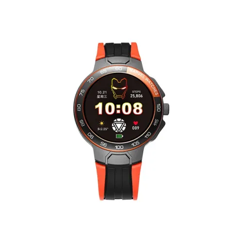 MARVEL Energy Collection Электронные Механические Часы Силиконовый Ремешок Унисекс Черный Циферблат MV 81100O