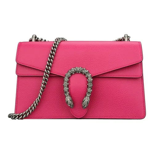 GUCCI Кожа Bacchus Один Плечо Сумка через плечо Маленькая Женская Фуксия