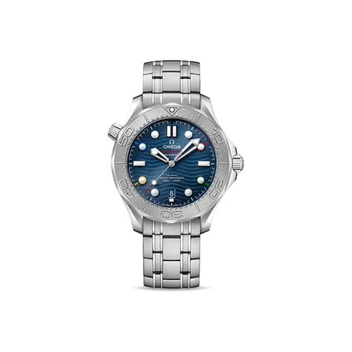 OMEGA Автоматический Механический Часы Мужские Seahorse Series 300m Diving Watch 42mm*20mm Синий