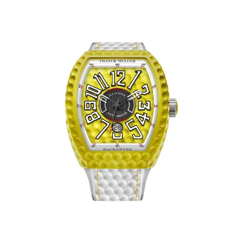 FRANCK MULLER Автоматический Механический Movement Унисекс YACHTING VANGUARD Часы 44mm*53,7mm Желтые