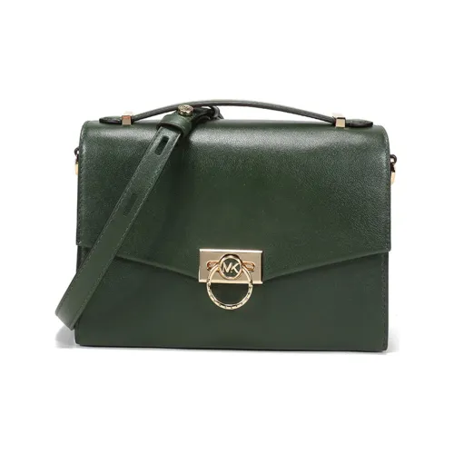 MICHAEL KORS Hendri Коровья кожа Сумка через плечо Конверт Сумка Сумка среднего размера Женская Мохово-зеленый