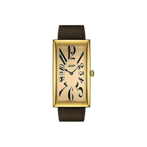 Tissot Prince Classic Series Кварцевый механизм Мужские часы Часы 27*49 мм Желтый циферблат часов