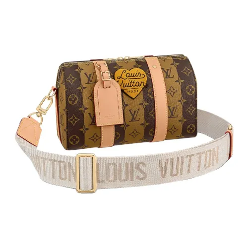 LOUIS VUITTON Nigo Collaboration Покрытый холст Портативная Сумка через плечо Сумка на плечо Мужская Коричневая