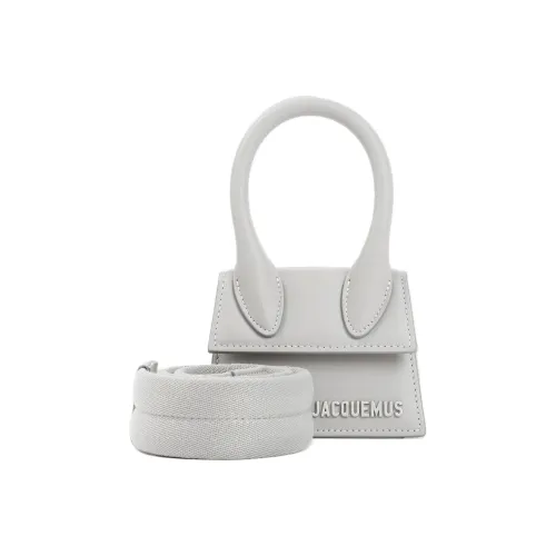 Jacquemus Коровья кожа Сумка Женская Серый Белый