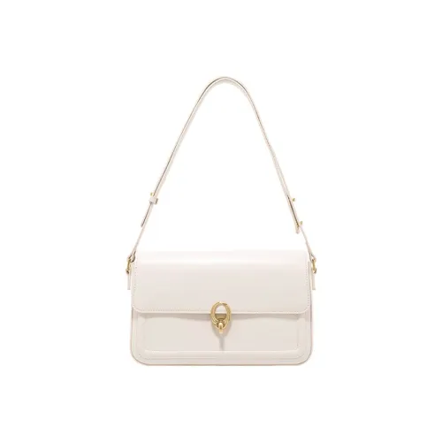 La Festin Коровья кожа Подмышечный Маленький Квадратный Сумка Сумка через плечо Большая Женская Айвори Белый Муссовый Черный Какао Коричневый