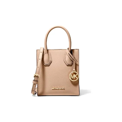 MICHAEL KORS Mercer Кожа Аккордеонная Сумка Ручная Сумка Сумка через плечо Сумка на плечо Мини Женская Кремово-Розовая