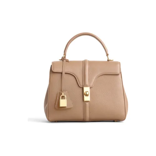 CELINE 16 Коровья кожа Сумка Маленькая Женская Бежевая