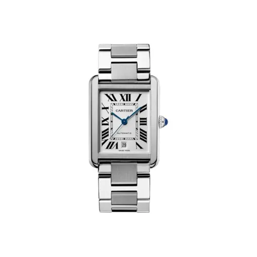 CARTIER Автоматический Механический Механизм Мужские Часы TANK DE 40,85 мм Белый