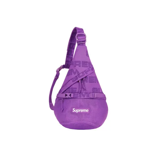 Supreme Переработанный нейлон ткань сумка через плечо стандартная унисекс разноцветная
