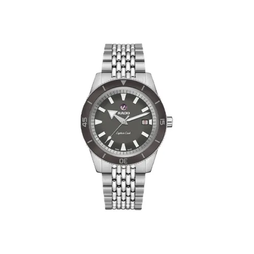 RADO Автоматический Механический Механизм Мужские Часы Captain Cook Collection 42 мм Черные