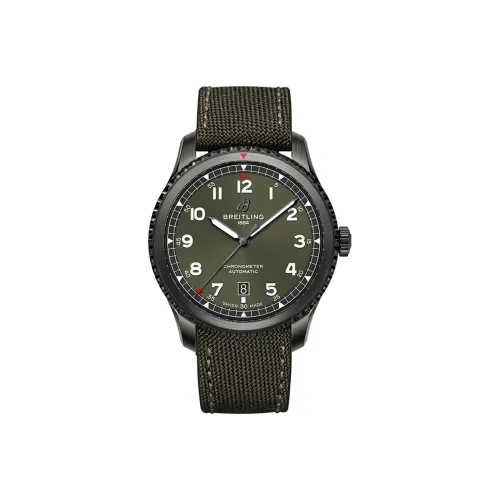 BREITLING Автоматический Механический Часы Мужские Legend Aviation Collection 41 мм Зеленые