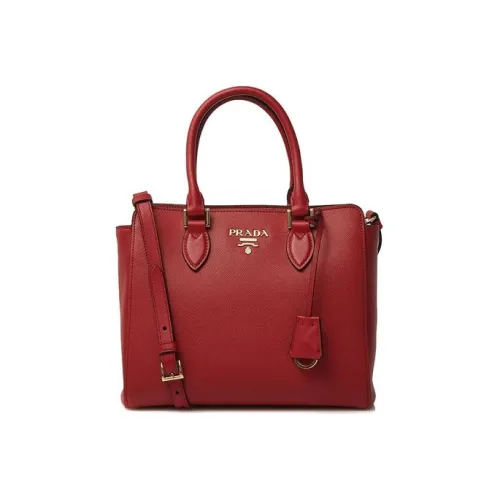 PRADA Saffiano кожа через плечо сумка женская красная