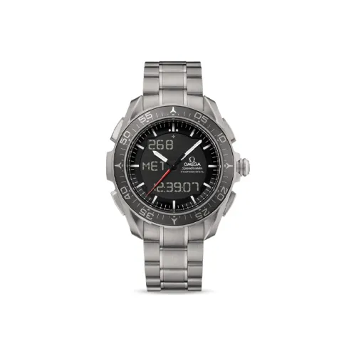 OMEGA Quartz Механизм Мужские Часы Ultra Dominator Series Multifunctional Chronograph Черные