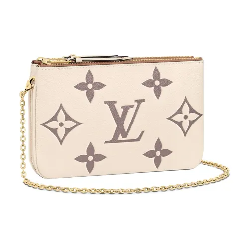LOUIS VUITTON Monogram Empreinte Кожа Одно плечо Сумка Женская Айвори Розовый