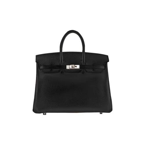 HERMES Birkin TN Кожа Сумка Женская Черная