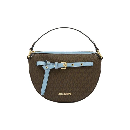 MICHAEL KORS Эмилия MONOGRAM LEATHER Сумка через плечо Сумка Женская Коричневый Синий Многоцветный