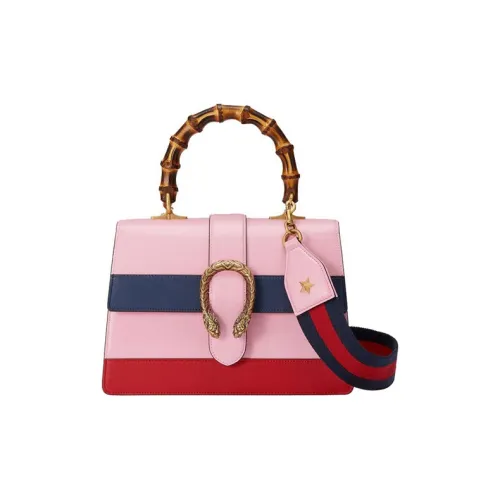 GUCCI Dionysus Кожа Через плечо Сумка Сумка через плечо Средняя Женская Розовая Темно-синий Красный
