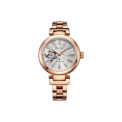 SEIKO Автоматический Механический Movement Женские Lukia Часы 33,9мм*10,32мм Серебряный
