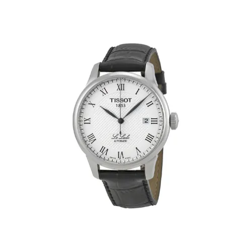 TISSOT Автоматический Механический Механизм Мужские Часы Le Locle Collection 39,3мм*39,3мм*9,75мм Белые