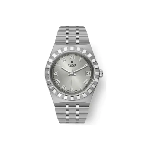 Tudor Royal Collection Автоматический Механический Механизм Женские Часы 34 мм Серебристый Циферблат Стальные Оправа Часов Стальной Ремешок