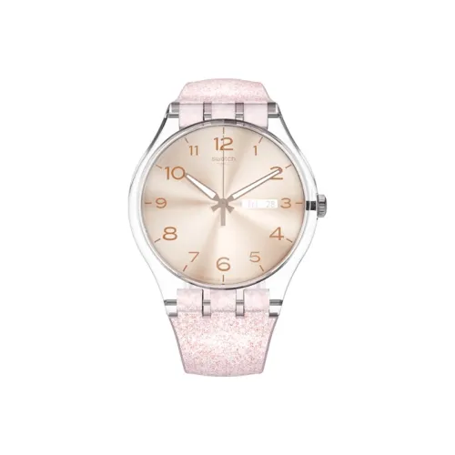 Swatch Quartz Movement Женские часы 47,4 мм Розовый