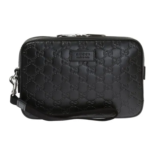 GUCCI Кошелек из коровьей кожи клатч для монет клатч мужской черный