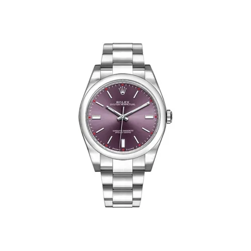 ROLEX Автоматический Механический Часы Мужские Oyster Perpetual Фиолетовые