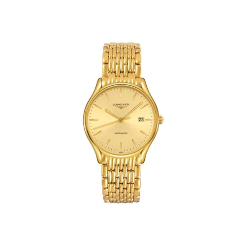 LONGINES Автоматический механический механизм Женские часы Lvya Collection 38,5 мм Золотой