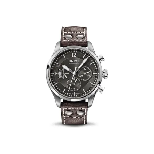 UNION GLASHUTTE/SA Автоматический механический механизм Мужские часы Belisar Collection 44 мм*15,01 мм Серый