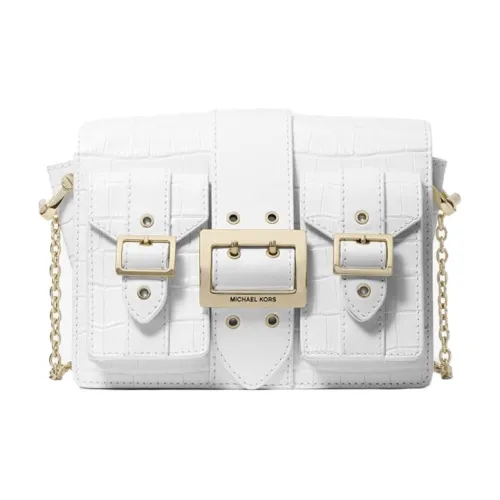 MICHAEL KORS Mercer Кожа Аккордеонная Сумка Сумка через плечо Средняя Женская Белая