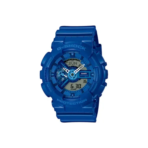 CASIO г Shock YOUTH Collection Кварцевый механизм Смола Ремешок Часы Мужские Синий Циферблат GA 110BC 2A