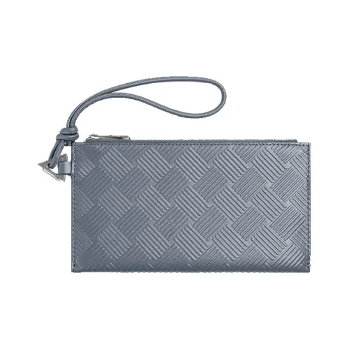 Bottega Veneta Кожа Клатч Стандартный Мужской Серебристо-Серый