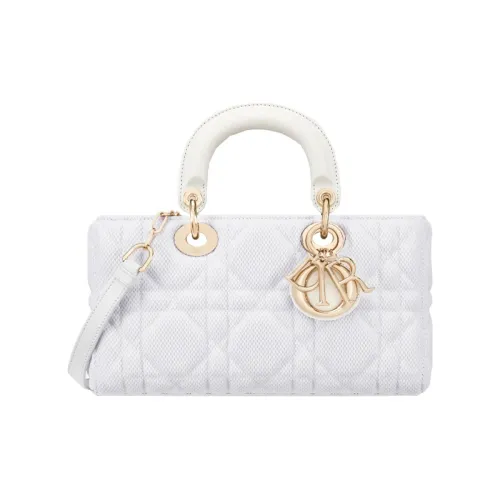 DIOR LADY D Радость Технологичная ткань Сумка Сумка через плечо Сумка через плечо Женская Белая