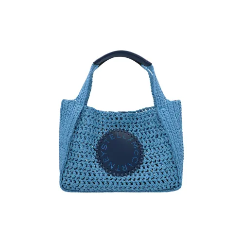 Stella McCartney Raffia Ткань Вязаная Сумка Маленькая Женская Синяя